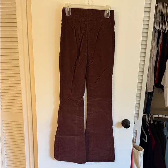 Free People We The Free Chocolate Flare Pants Corduroy - Picture 4 of 4